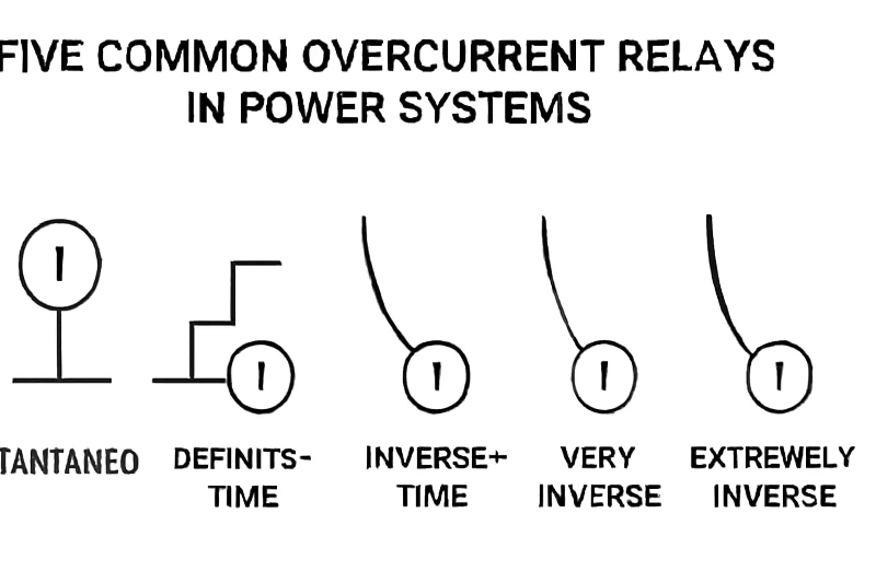 Five common overcurrent relays in power systems Five common overcurrent relays in power systems